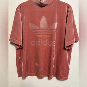 Adidas Women’s pink velour top size XL